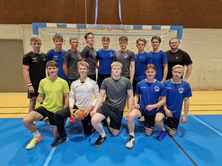 NYTT SENIORLAG: Flisa Allianseidrettslag har denne sesongen seniorlag for herrer i håndball. Fra venstre bak: Lars Marius Holtet, Marius Braskerud Guldhaug, Gunnar Birkely, Ingvald Moe Gimse, Torjus Sandermoen Øvre, Erling Birkely, Audun Myrvold, Even Amundsen, Eirik Lande. Foran fra Venstre: Julian Rensmoen Grenberg, Adrian Kordal Haugen, Kasper Cornelius Bakke, Kjetil Wroldsen, Jonas Olsen.